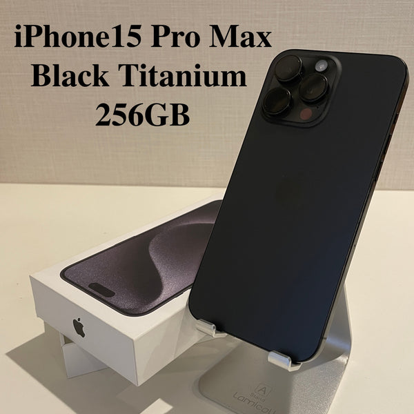 【訳あり】iPhone15 Pro Max ブラックチタニウム 256GB　電池残量82%【ジャンク】